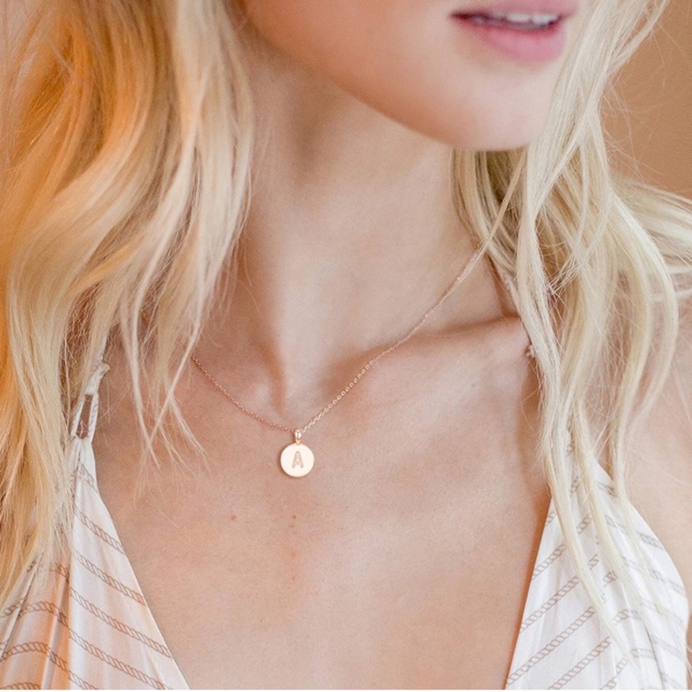 ✨NEW 14K Rose Gold Plated Initial Necklace